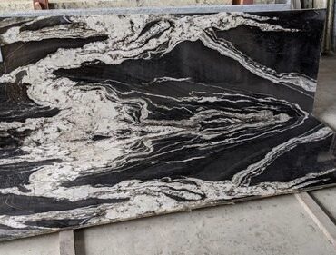 Titanium black granite