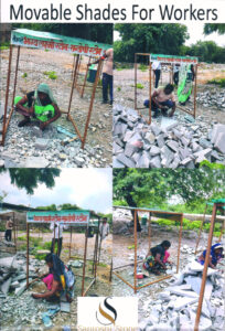 Movable shades for Safty from Direct Sun Protection